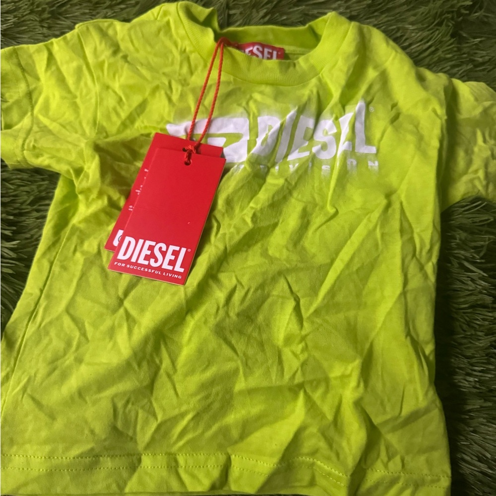 Diesel Kids Neon Green Tee
